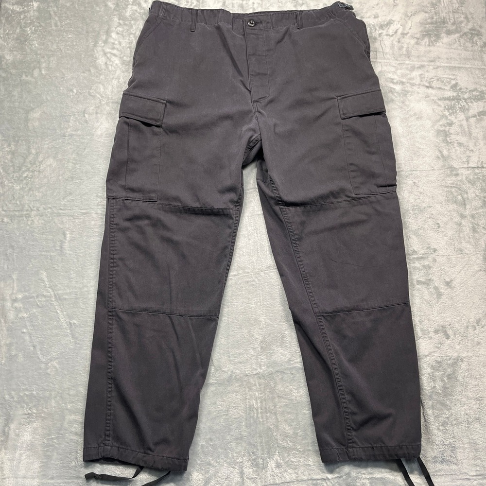 Propper Cargo Pants Mens Gray BDU Tactical Button Fly Adjustable Waist XL/R